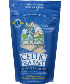 Muối biển tinh khiết dạng hạt Light Grey Celtic Sea Salt 454g - Túi